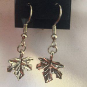 new .earrings/  maple leaves.
